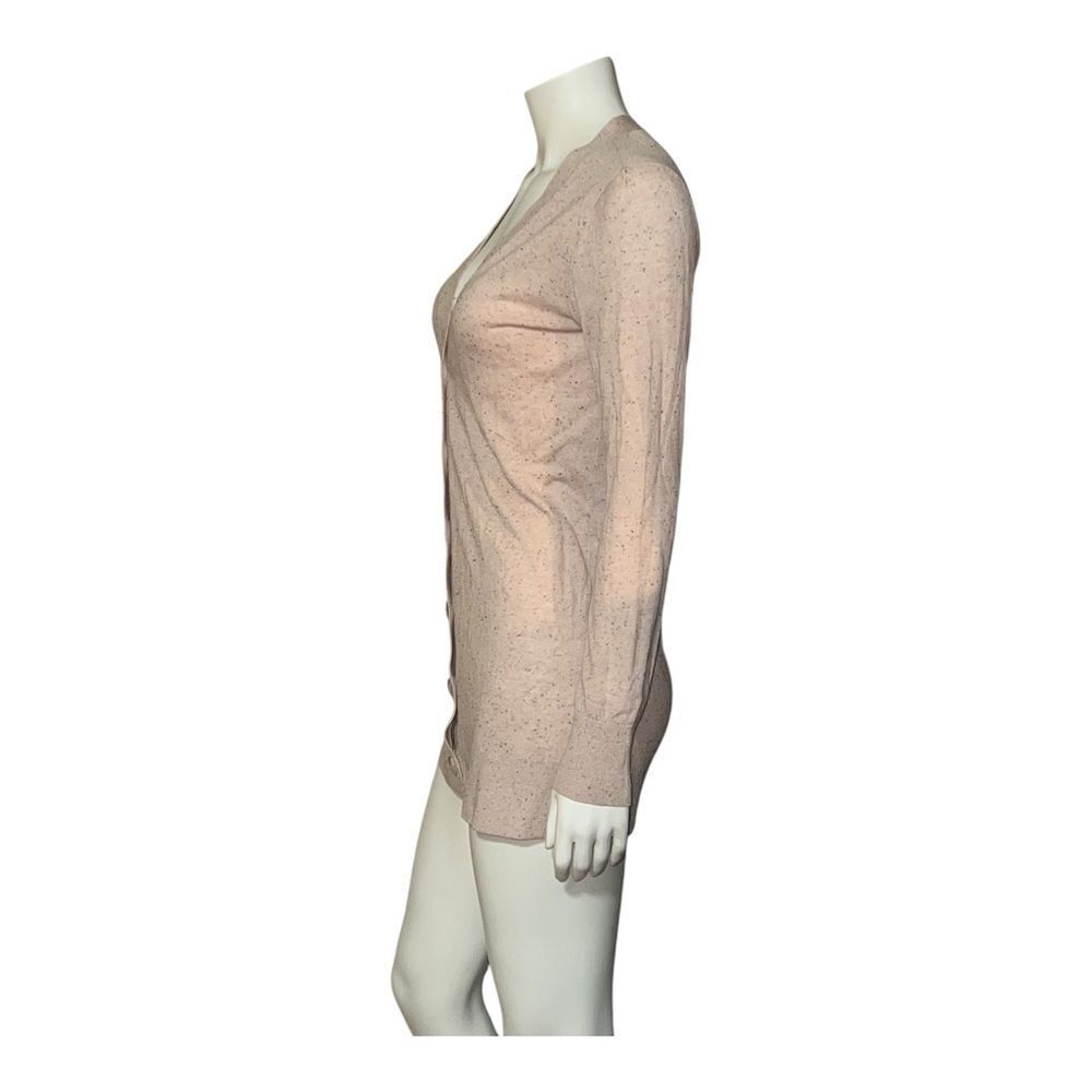 LOFT Ann Taylor Speckled Beige Button Up Cardigan Knit Small EUC - Picture 5 of 9